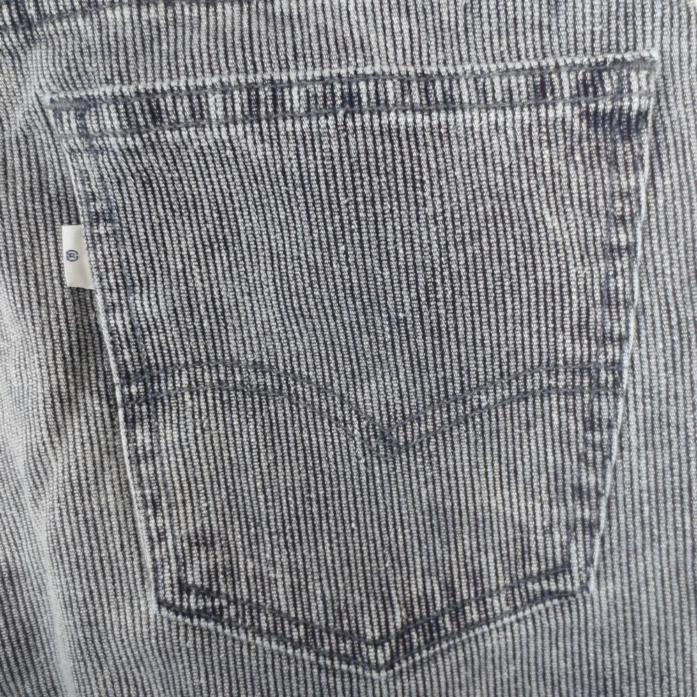 Levis 40550 6216 Corduroy Pants Mens 32x30 Blue Vintage 80s White Tab Taper USA